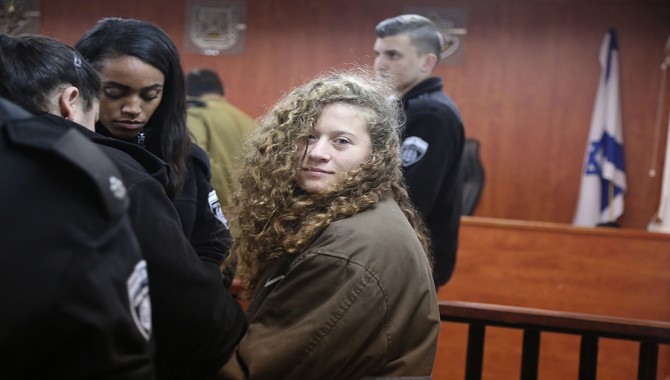 16 yaşındaki Filistinli aktivist Ahed Tamimi derhal serbest bırakılsın