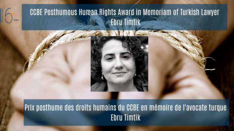 2020 İnsan Hakları Ödülü Ebru Timtike verildi