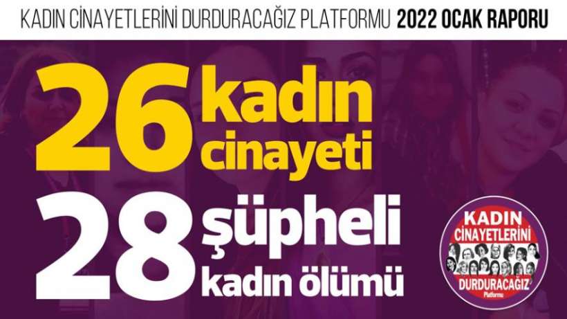 26 kadın öldürüldü, 28 “şüpheli ölüm”