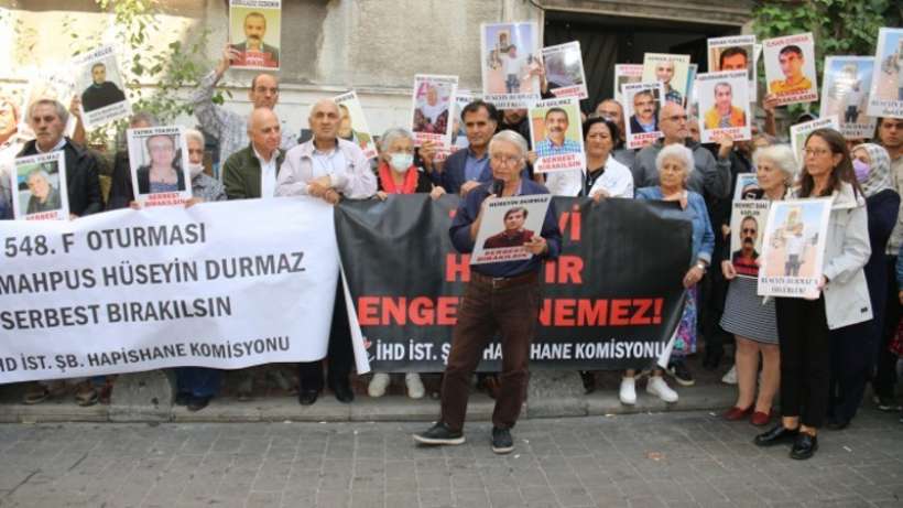 548. F Oturması Hasta tutsak Hüseyin Durmazın tahliyesi istendi