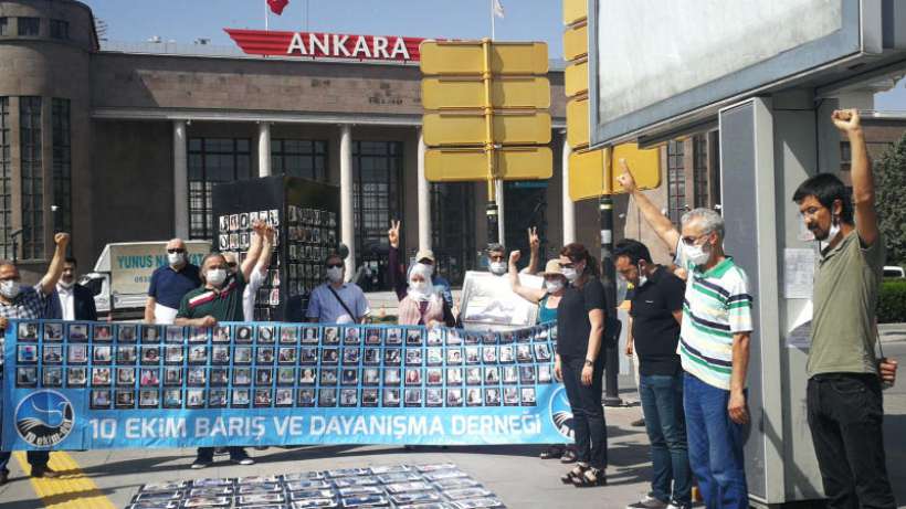 Ankara katliamında yaşamını yitirenler 56. ayında anıldı