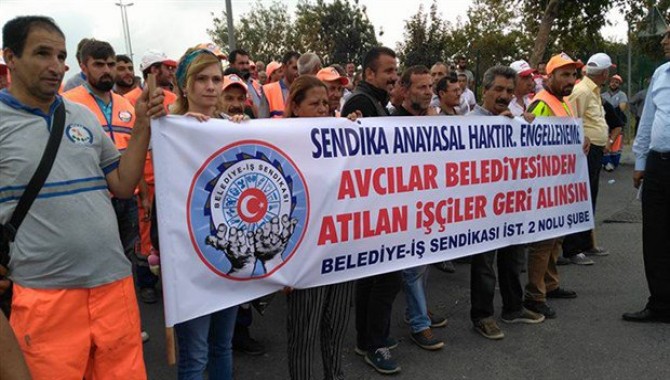 Avcılar Belediyesi işçileri her gün gürültü eylemi yapacak