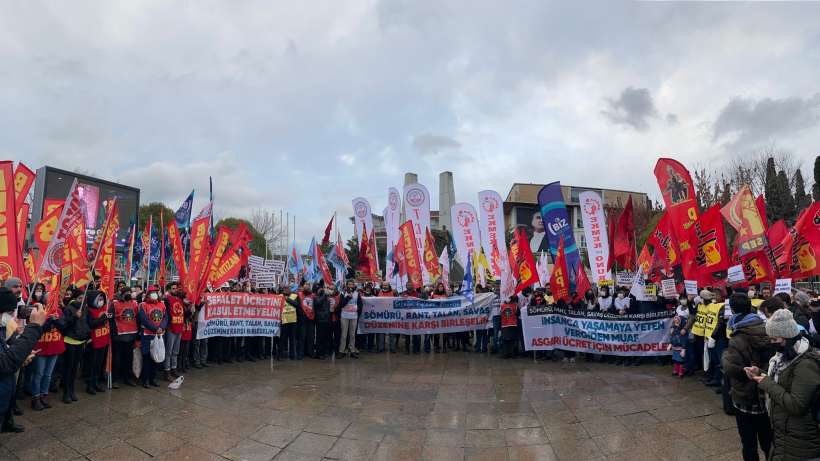 Bakırköyde ekonomik kriz ve asgari ücret protestosu: Sokakta hesap soracağız