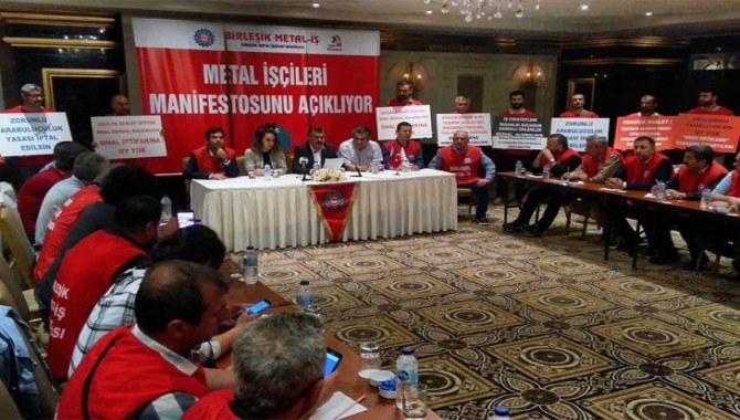 Birleşik Metal-İş seçim manifestosunu açıkladı