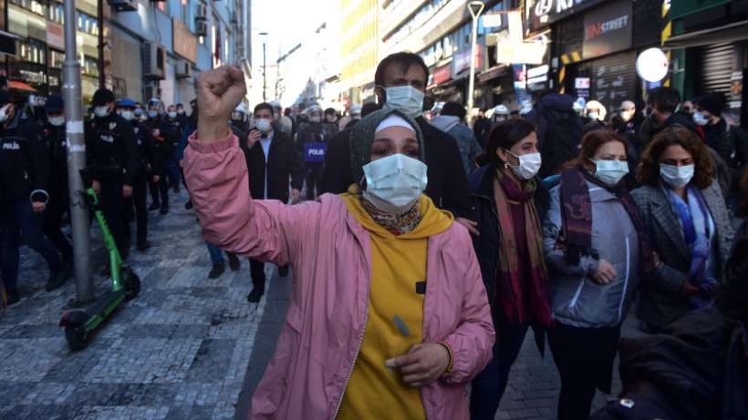 Birleşik Mücadele Güçleri eyleminde gözaltına alınan 61 kişi adliyeye sevk edildi