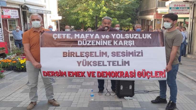 Çete, mafya ve yolsuzluk düzenine karşı birleşelim, sesimizi yükseltelim