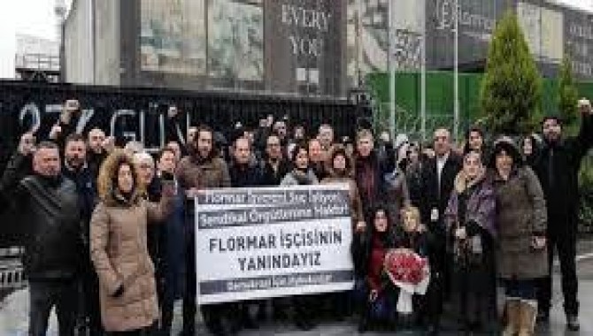 DİH’ten Flormar direnişine ziyaret: İşçilerin mücadelesi meşrudur