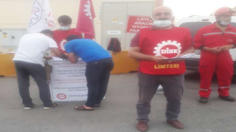 DİSK / Limter-İş fabrika önlerinde imza kampanyasına davam ediyor!