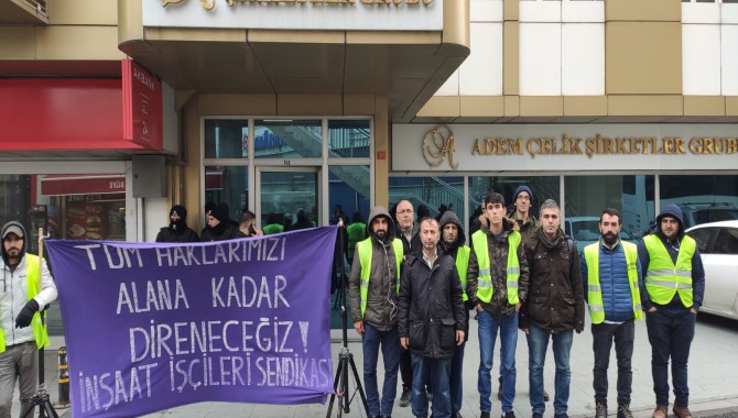 İHD Çalışma Komisyonundan Beykent önünde direnen işçilere ziyaret