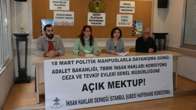 İHD Politik Tutsaklarla Dayanışma Gününde açıklama yaptı