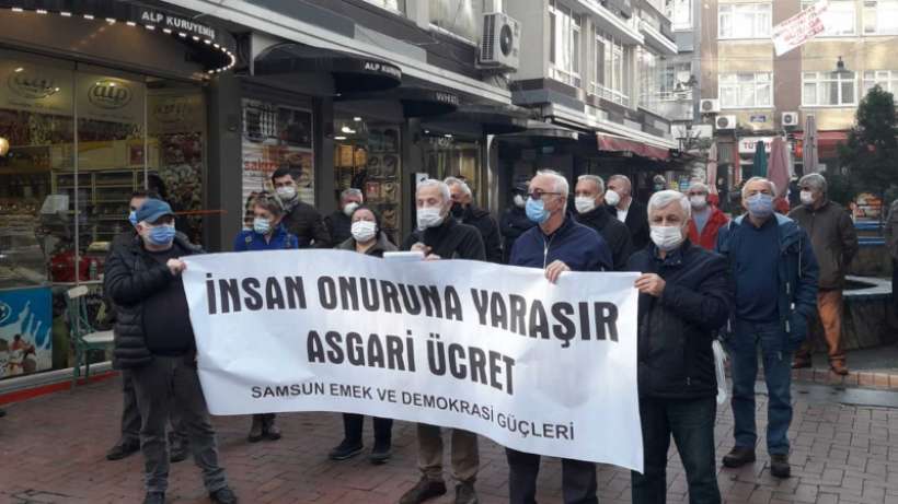 İnsan onuruna yaraşır asgari ücret istiyoruz