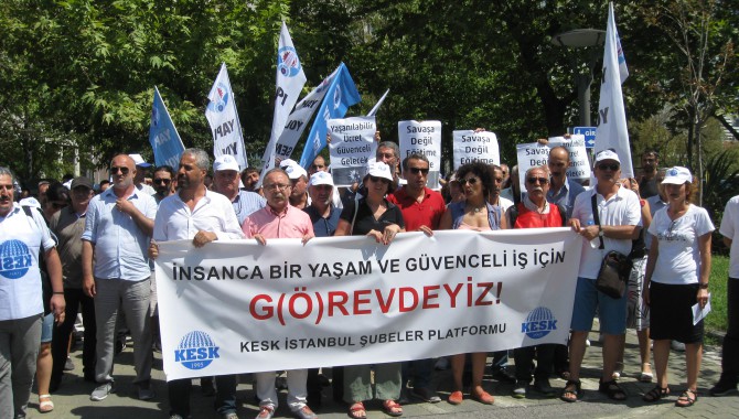 İnsanca bir yaşam, güvenceli bir iş için grevdeyiz