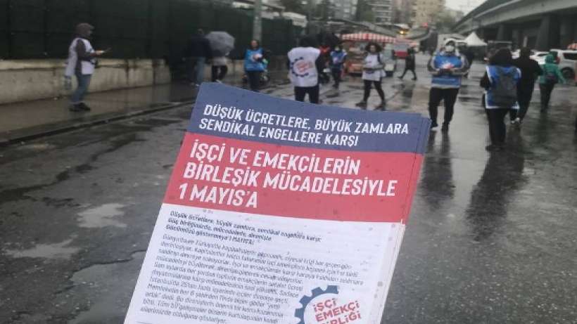 İşçi Emekçi Birliği İstanbulda 8 bölgede emekçileri 1 Mayısa çağırdı