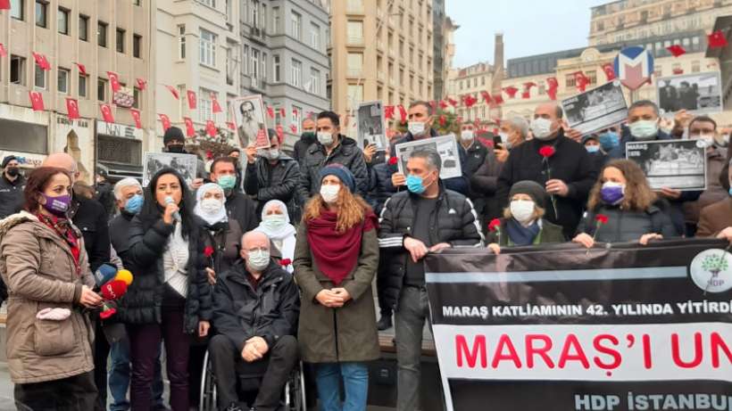 İstanbulda Maraş anması: Son katil hesap verene de peşlerindeyiz