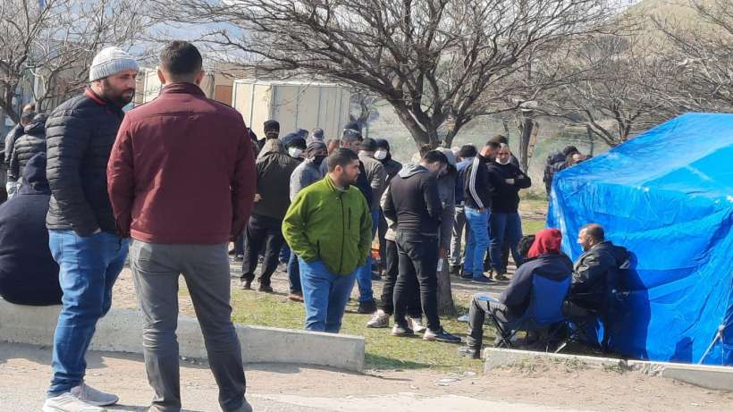 İzmir Aliağa gemi söküm işçilerinin eylemi sürüyor...İşte talepleri