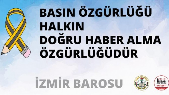 İzmir Barosu: Gazetecilik suç değildir