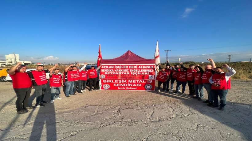 İzmir Betonstar fabrikasında 21 işçi işten atıldı I İşçilerin direnişi sürüyor