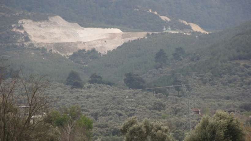 İzmirde 7 köy mermer ocağına karşı birleşti