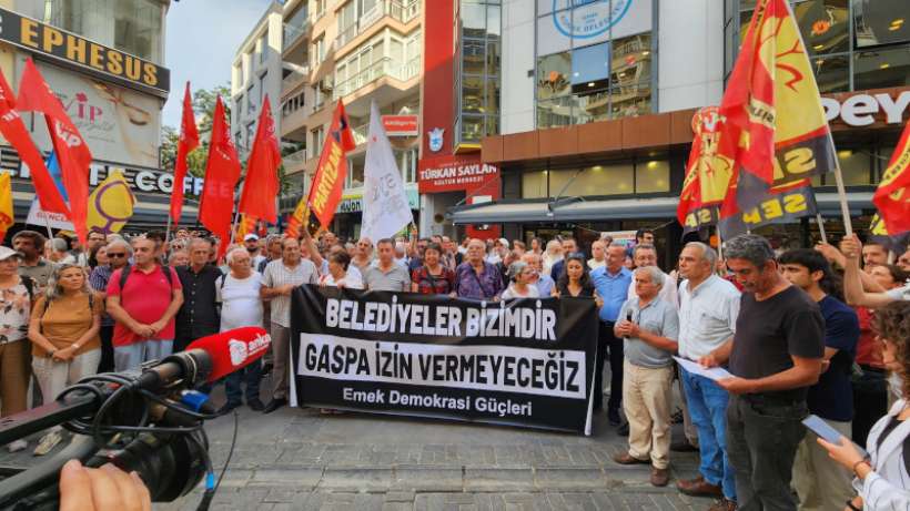 İzmirde kayyuma karşı açıklama: Direneceğiz