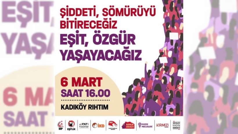 Kadın örgütlerinden 8 Mart programı