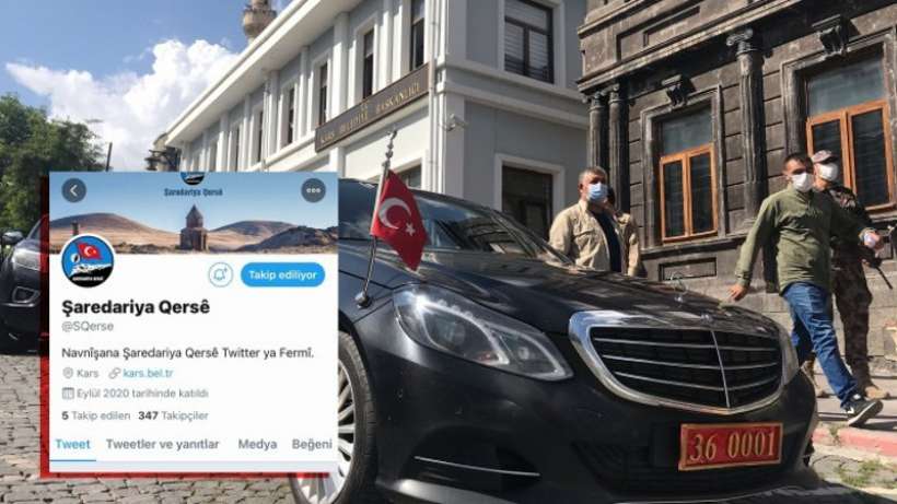 Kars kayyumu meclisi fesh etti, Kürtçe hesabı kapattı