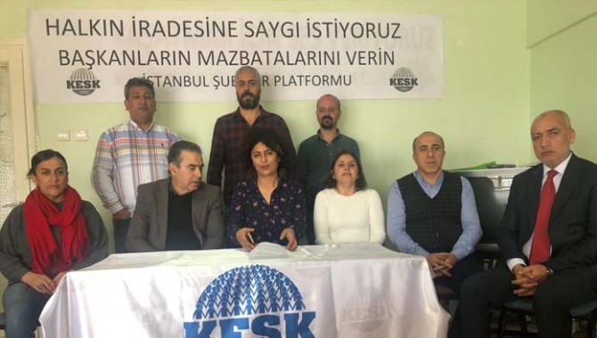 KESK: Seçilen başkanların mazbatasını verin