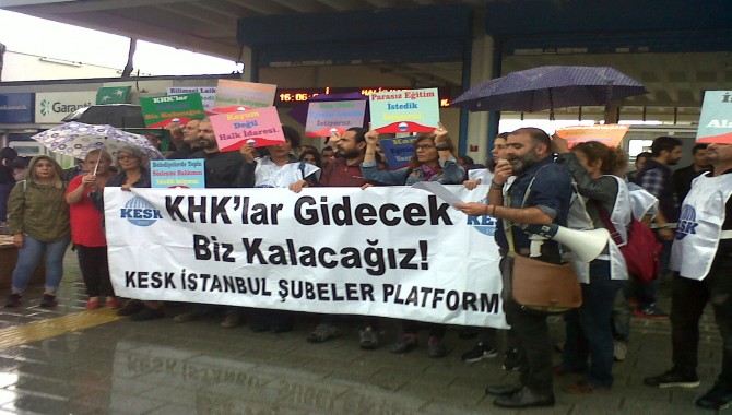 KESK Üsküdar'dan seslendi: 'İşimizi,ekmeğimizi hep beraber geri alacağız'