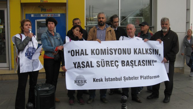 KESK'ten Cumhurbaşkanlığına fax eylemi: OHAL incleme komisyonu lağvedilsin