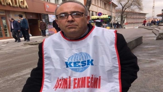 KHK ile ihraç edilen Yıldırım oturma eylemi başlattı