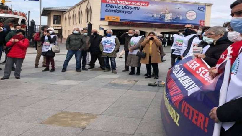 Mahinur Şahbaz I Tüm Emekliler Sendikasından eylem, EDSden destek