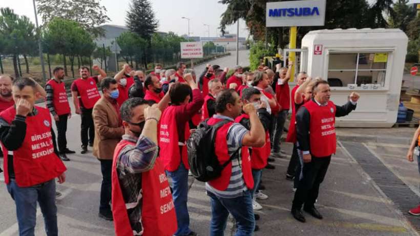 Mitsuba işçileri fabrikayı terk etmeme kararı aldı