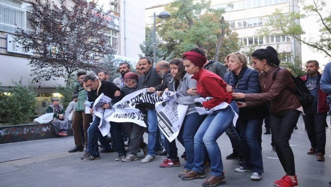 Nuriye ve Semih'in açlık grevi 209.günde...Destek açıklamasına yine müdahale