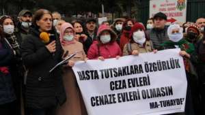 Bakırköy Cezaevi önünde eylem: Hasta tutuklular serbest bırakılsın