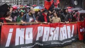 Brüksel'de faşizm karşıtı gösteri: No pasaran!