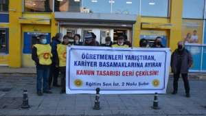 Eğitim Sen'den Kadıköy'de eylem: Kanun tasarısı geri çekilsin