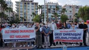 Gezi direnişinin 8. yılında Mersin'de basın açıklaması yapıldı