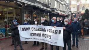 'İnsan onuruna yaraşır asgari ücret istiyoruz"