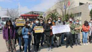 KYK yönetmeliğindeki değişikliği protesto ettiler