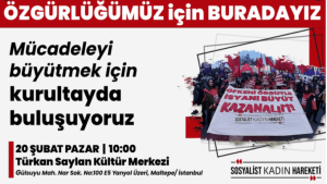 Sosyalist Kadın Hareketi kurultay'da buluşacak