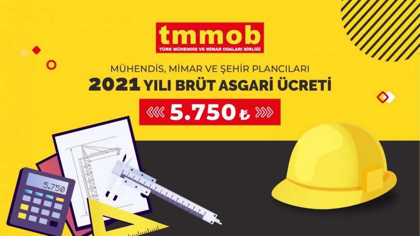 TMMOB, Brüt Asgari Ücreti 5750 TL olarak belirledi